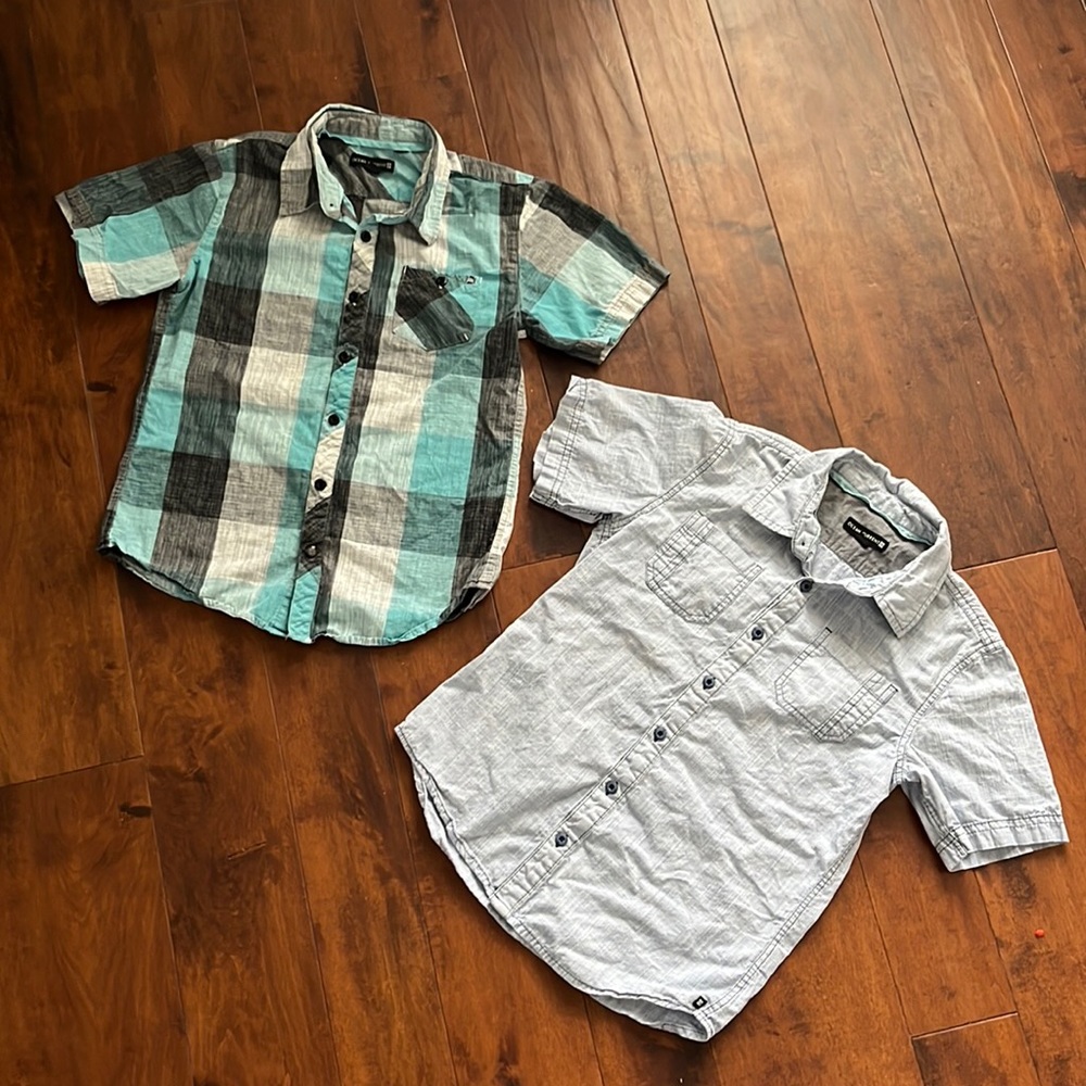 Boys short sleeve button down shirt bundle